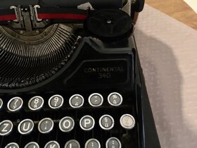 Vintage starožitný psací stroj Continental 340 - 6