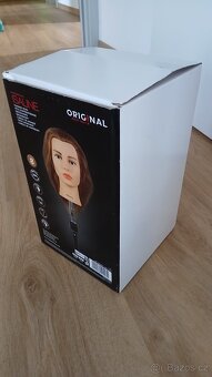 Cvičná hlava Isaline 100% vlasy - 6