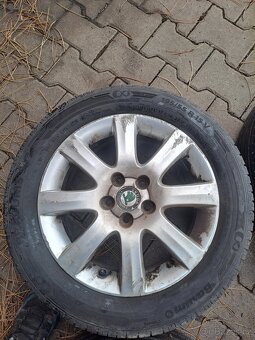 alu kola 5x100 r15 195/55r15 fabia 2 - 6