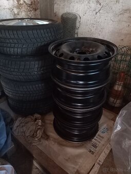 zánovní ocelové disky/poklice - Škoda (185/60 R15,6Jx15) - 6