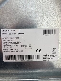 Vestavěná trouba AMICA EBP 7552 - 6
