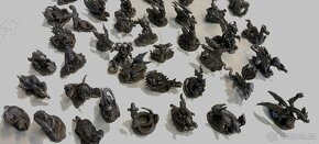 sbírka kovových figur draků - 6