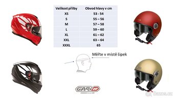 Přilba na skútr, motocykl G10 Gari, v. M - 6