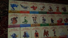 Dětské pohádkové knížky Disney - 47 ks bez CD + 7 figurek - 6
