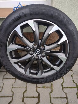 ALU kola Mazda 5x114,3 R19 pneu continental - 6