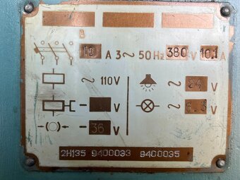 95. Sloupová vrtačka 2H135 - 6