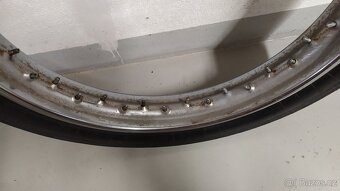 Jawa/ČZ prodám použité ráfky s pneu 18" - 6