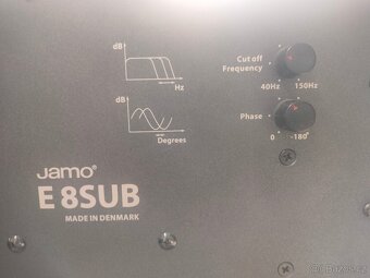 Jamo e8sub subwoofer 200watt , průměr bass 25cm 17kg - 6