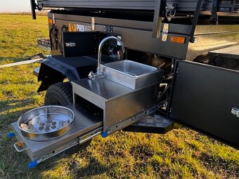PŮJČOVNA - Offroad přívěs - campingový vozík se střešním sta - 6