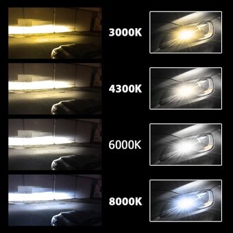 Xenonové výbojky D1S 4300K, 6000K, 8000K - 6