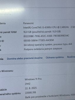 W11 Panasonic tablet turbo i5 SSD500 - 6