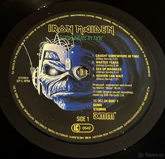 IRON MAIDEN 86 SOMEWHERE IN TIME první press - 6