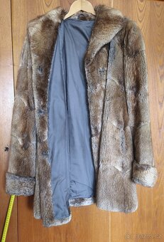dámský krátký kožich rezavé barvy - 6