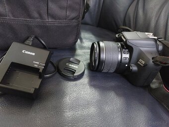 Foťák Canon EOS 2000D,objektiv Canon EOS 18-55mm, nabíječka - 6