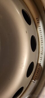 Plechové disky 5 98 r15 et39 j6 Fiat , Lancia, Alfa Romeo... - 6