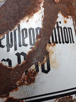 Stará smaltovaná cedule ze Sudet - 6