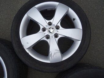 Alu disky origo Škoda, 17", 5x112,ET 54, letní sada - 6