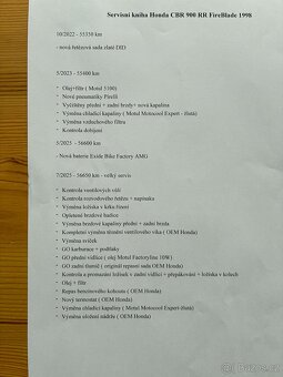 Honda CBR 900 RR FireBlade po kompletním servise, ORIGINÁL - 6