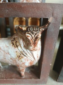 Staré dekorativní keramické kachle - - 6