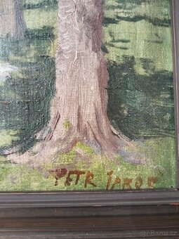 obraz PARTIE Z HRADCE, olej, sign. Petr Jaroš - 6