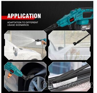 Aku vapka tlaková myčka pro Makitu baterie18V - 6