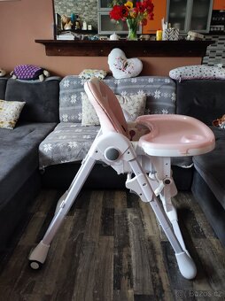 Jídelní židle Kinderkraft růžová - 6