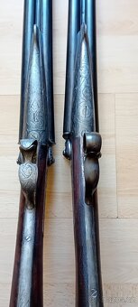 Prodám dvě krásné historické brokové dvojky cal 16 a 17 - 6