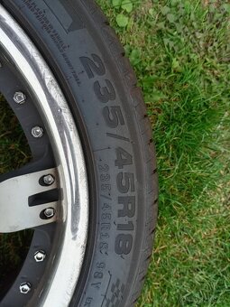 Prodám alu kola 5x112 R18 nové pneu - 6