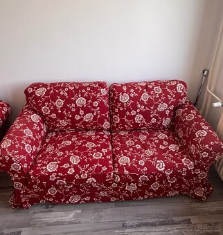 Dvoumístná sedačka Ikea Ektorp + křeslo Ikea Ektorp - 6