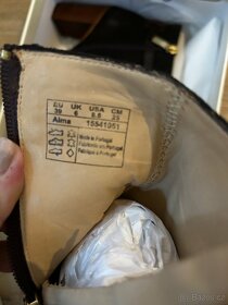 Gant nové kotníkové kozačky na širším podpatku kožené - 6