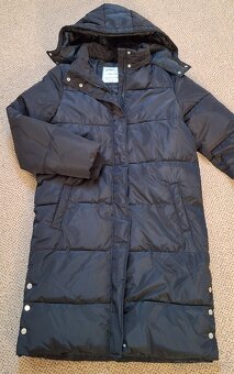 Zimní černý dívčí kabát 170/176 Top stav - 6