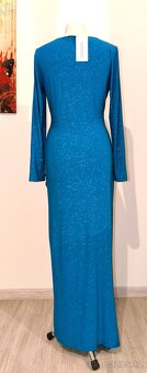 Petrolejové plesové/společenské šaty Numoco - 6