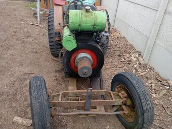 Malotraktor domácí výroby s motorem Slavia - 6