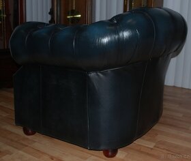 CHESTERFIELD-CLUB-CENTURION FURNITURE-LEATHER/BLUE - 6