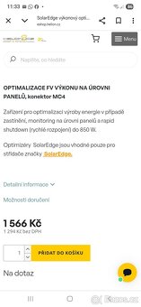 Optimizer 850w solarEdge + rozvaděč na solární elektrarna - 6