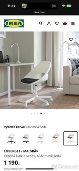 Otočná židle na kolečkách Ikea - 6