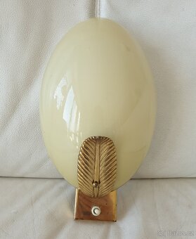 Starožitná nástěnná lampička mosaz unikátní design - 6