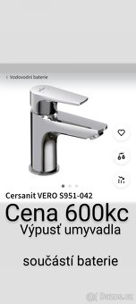 Koupelnová skříňka s umyvadlem ořech - 6