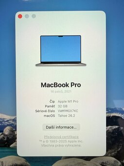 MacBook PRO 16” M1 PRO 2021 - 6