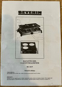 Raclette gril s lávovým kamenem SEVERIN RG 2619 - 6