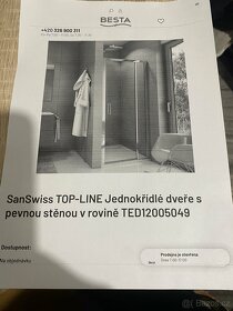 Sprchová zástěna SanSwiss TOP-LINE - 6