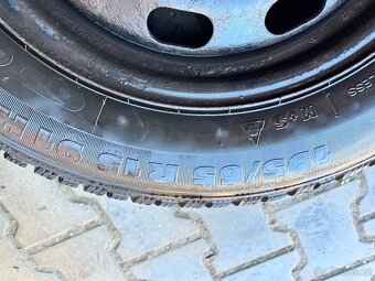 Zimní kola plechové disky 5x100 r15 pneu 195/65r15 - 6