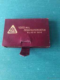 Plaketa 1000 Mil Československých 1934 - 6
