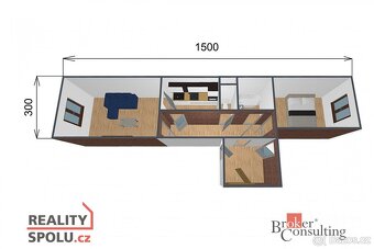 Prodej, byty/4+kk, 90 m2, Nechvílova 1821/32, 14800 Praha, H - 6