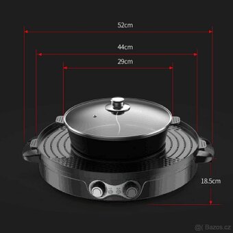 Grilovací pánev Double Pot Grill 44 cm/2200W - nepoužité - 6