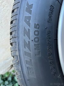 Zimní pneu 205/60R16 96H + kola  VW - 6