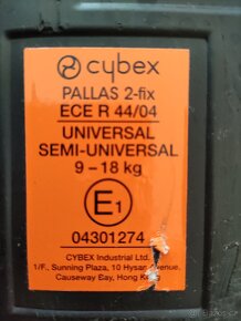 CYBEX Pallas Solution X2-Fix ISOFIX 9-36 kg/ 1-11 let - 6