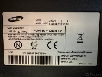 Samsung monitor 22 /2ms / 3000:1 - 6