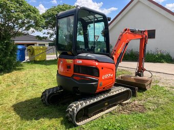 Prodám minibagr Kubota U27 s nulovým přesahem zádě - 6