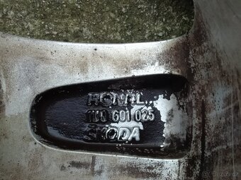 Alu disky originál Škoda 6J x 15 H2, 5x100, ET 38 - 6